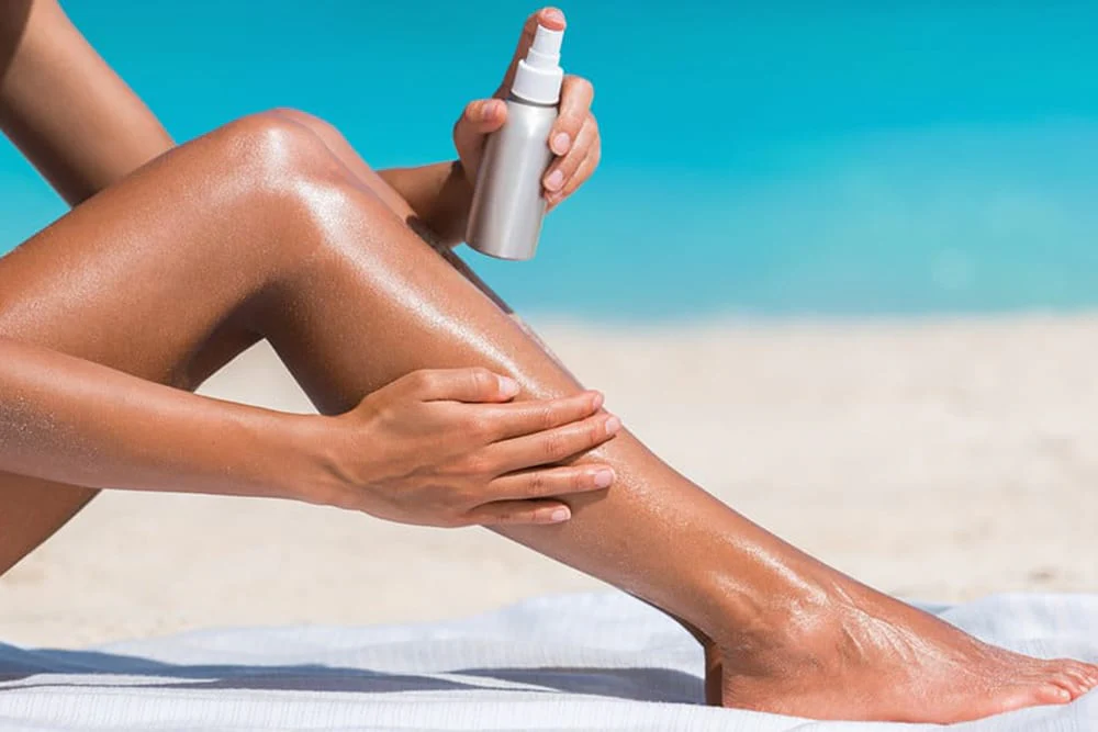 Tanning Oil Application