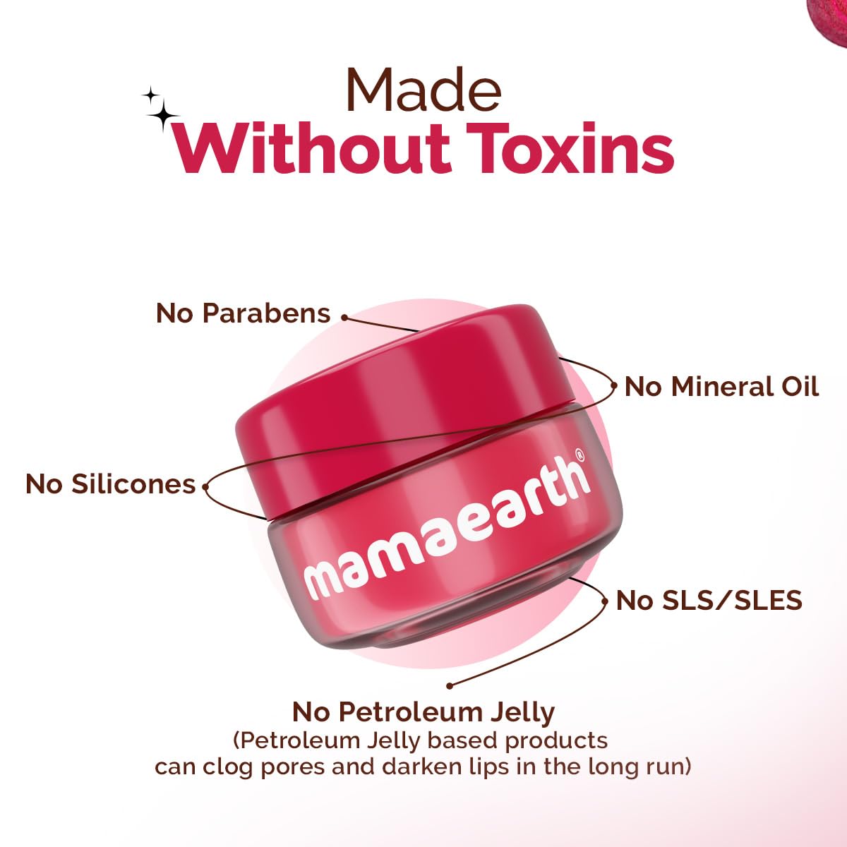 Mamaearth Beetroot Moisture Therapy Lip Balm With Hyaluronic Acid - 15 g