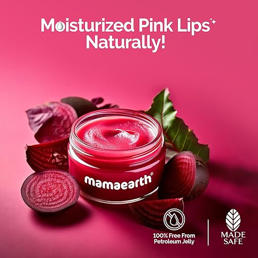 Mamaearth Beetroot Moisture Therapy Lip Balm With Hyaluronic Acid - 15 g