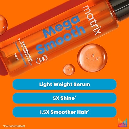 MATRIX Mega Smooth Anti-Frizz Serum with Shea Butter and Ceramides
