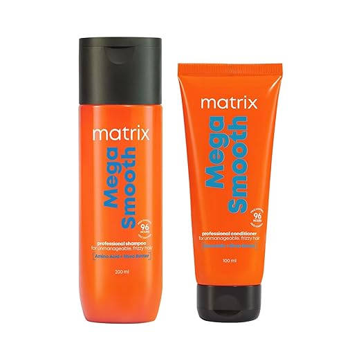 Matrix Mega Smooth Shampoo and Conditioner Combo with Shea Butter