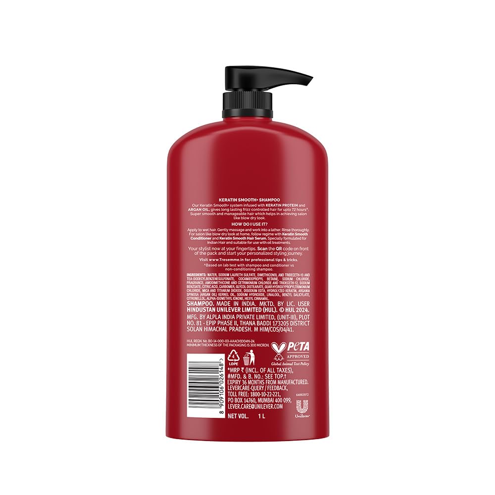TRESemmé Keratin Smooth+ Shampoo 1000ml