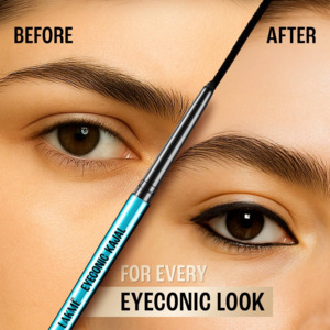 LAKMÉ Eyeconic Black Kajal 0.35 g (Combo Pack of 2) Matte Kohl Liner in a Twist Up Pencil