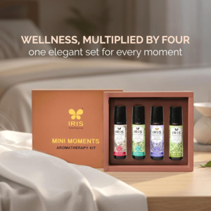 IRIS Mini Moments Aromatherapy Roll On Gift Set (10ml x 4)