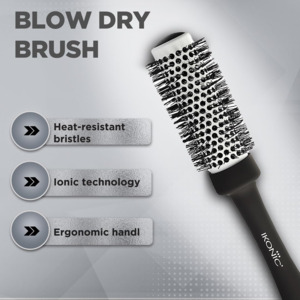 Ikonic Professional Blow Dry Hair Brush with Ionic Techonology