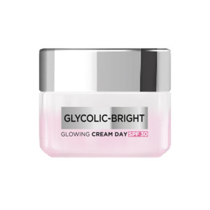 L'Oreal Paris Glycolic Bright Glowing Day Cream, Overnight Brightening Cream, Glycolic Acid