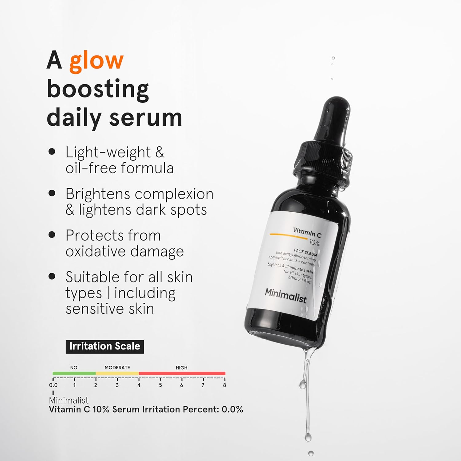 Minimalist 10% Advanced Vitamin C Serum for Glowing Skin