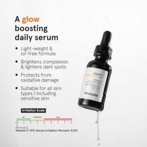 Minimalist 10% Advanced Vitamin C Serum for Glowing Skin