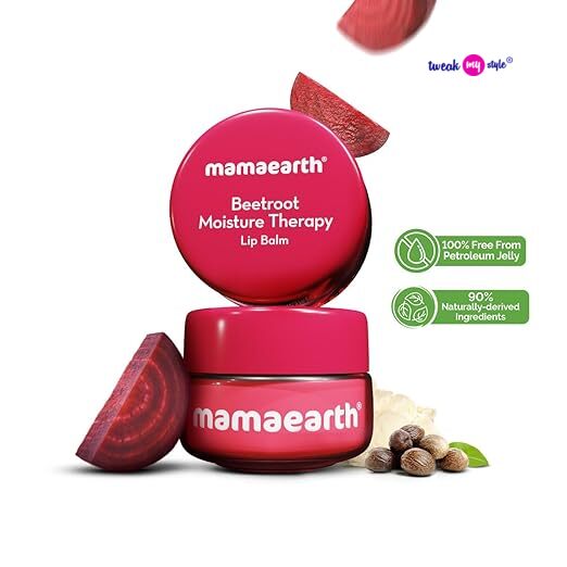Mamaearth Beetroot Moisture Therapy Lip Balm With Hyaluronic Acid - 15 g