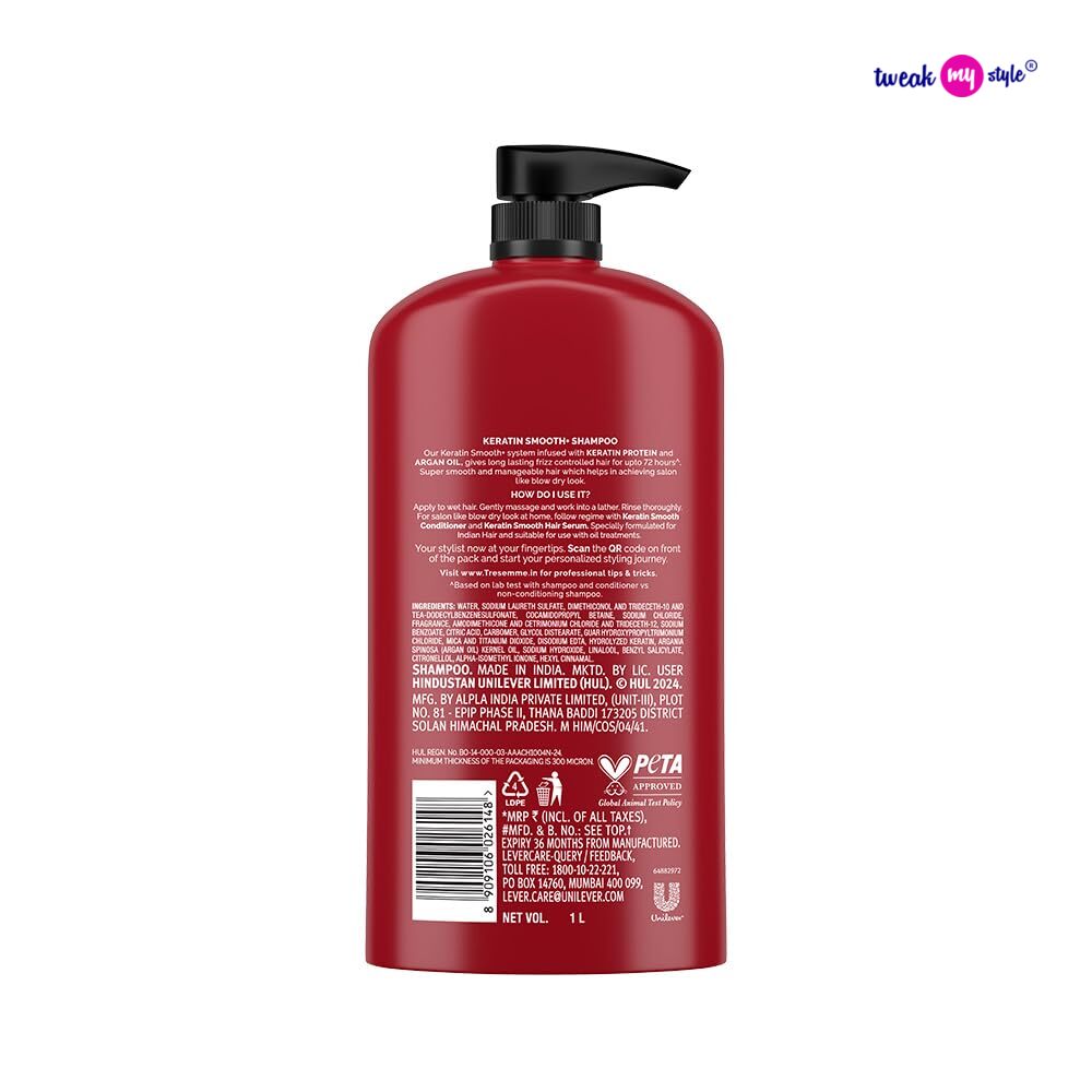 TRESemmé Keratin Smooth+ Shampoo 1000ml