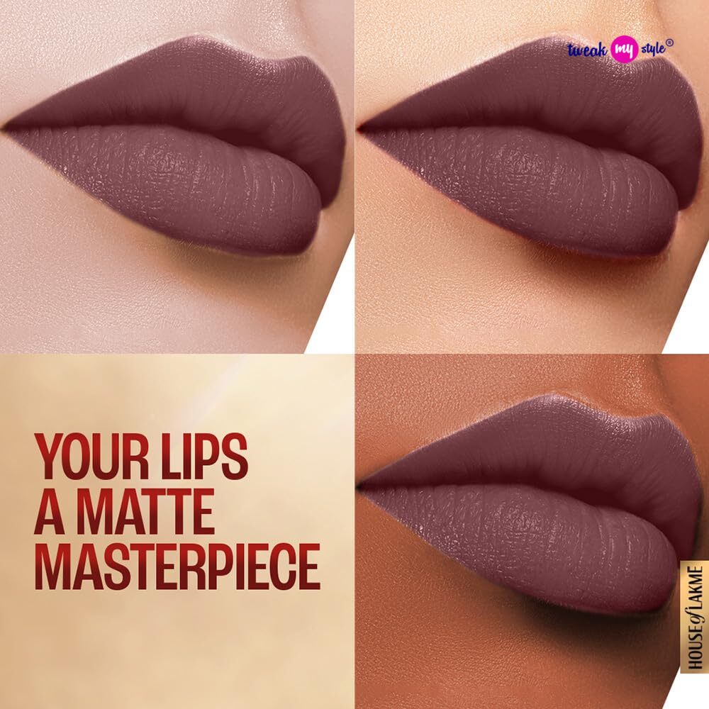 Lakme Powerplay Priming Matte Lipstick, Smooth Matte Finish, Lightweight Lipstick