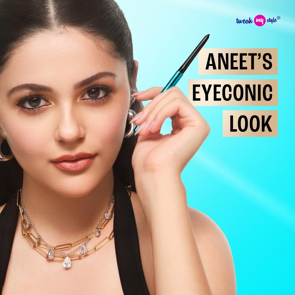 LAKMÉ Eyeconic Black Kajal 0.35 g (Combo Pack of 2) Matte Kohl Liner in a Twist Up Pencil