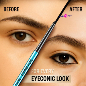 LAKMÉ Eyeconic Black Kajal 0.35 g (Combo Pack of 2) Matte Kohl Liner in a Twist Up Pencil