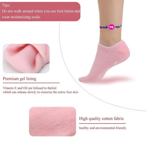 Moisturizing Gel Heel Socks for Cracked Heels, Silicone Spa Socks for Dry Feet Repair