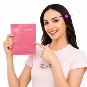 Bio-Collagen Glass Skin Overnight Mask, Hydrating Korean Hydrogel Face Mask Sheet