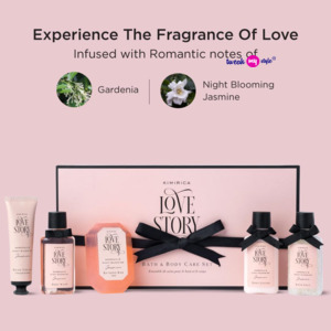 Kimirica Love Story Luxury Bath and Body Care Gift Set Box