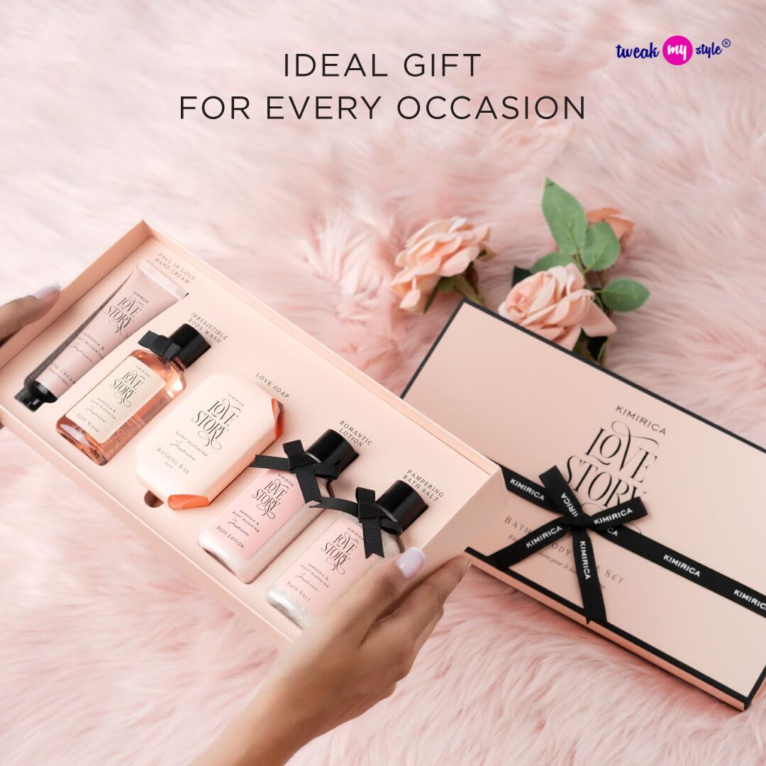 Kimirica Love Story Luxury Bath and Body Care Gift Set Box