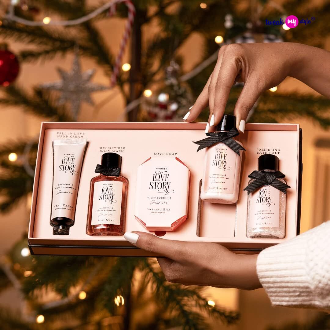 Kimirica Love Story Luxury Bath and Body Care Gift Set Box