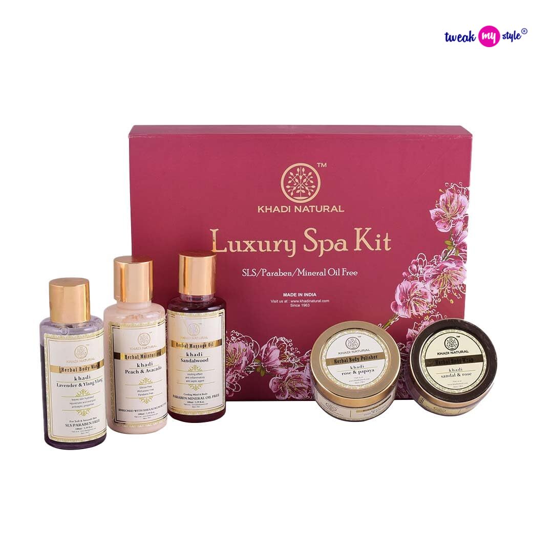 Khadi Natural Luxury Spa Kit | Spa Like Skin Care Experience at Home