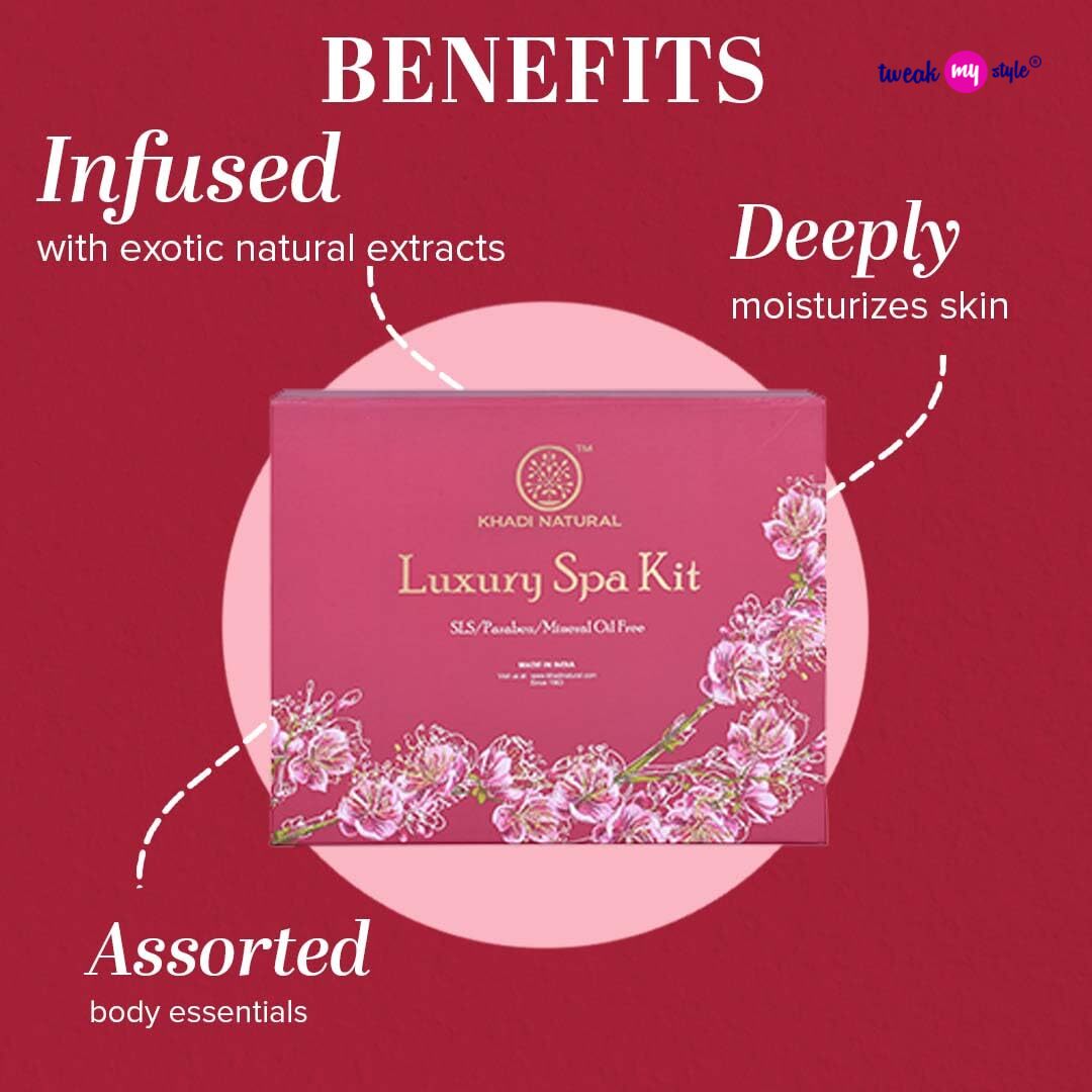 Khadi Natural Luxury Spa Kit | Spa Like Skin Care Experience at Home