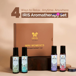 IRIS Mini Moments Aromatherapy Roll On Gift Set (10ml x 4)