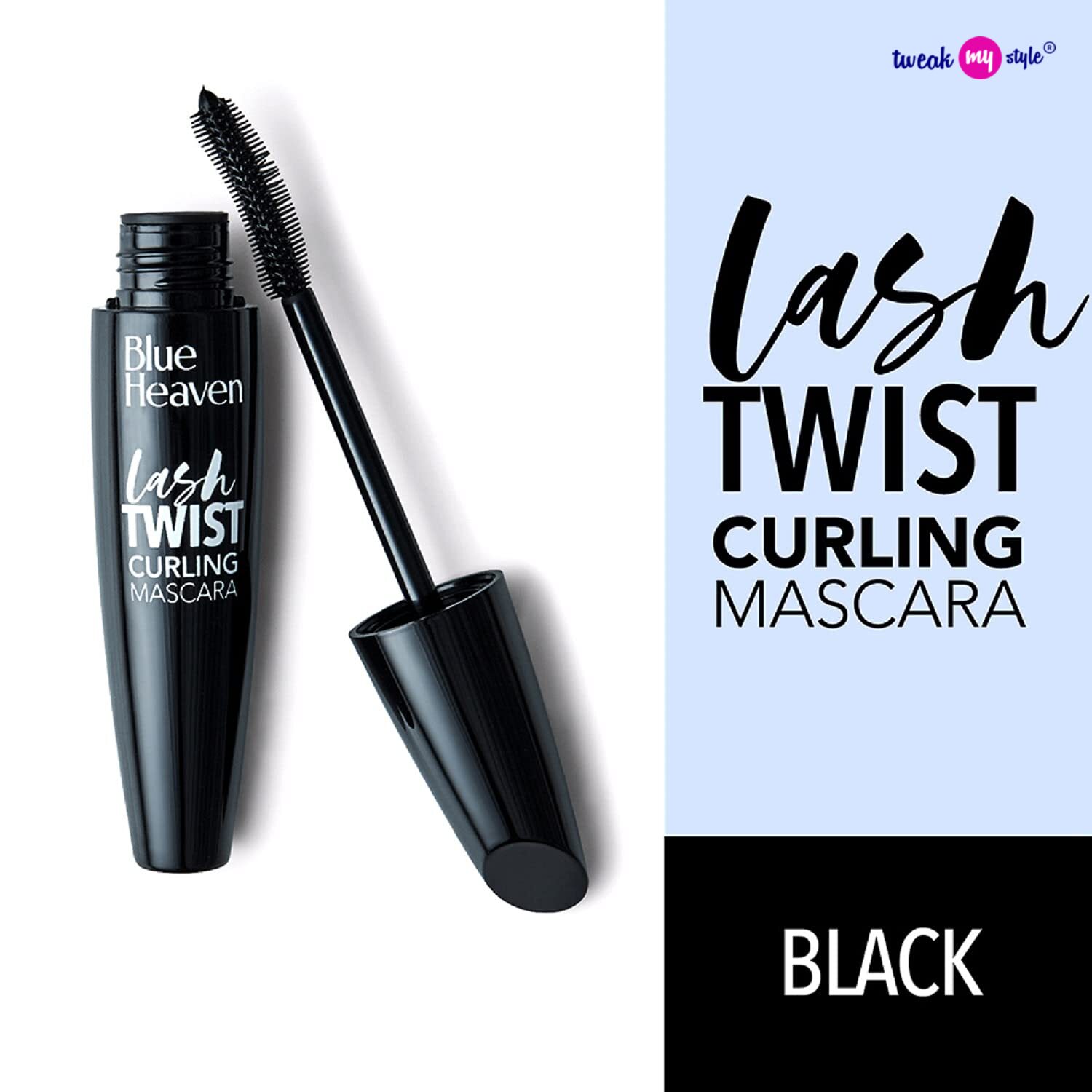 Blue Heaven Lash Twist Curling Mascara for Women | Waterproof, Smudge Proof & Long Lasting