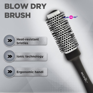 Ikonic Professional Blow Dry Hair Brush with Ionic Techonology