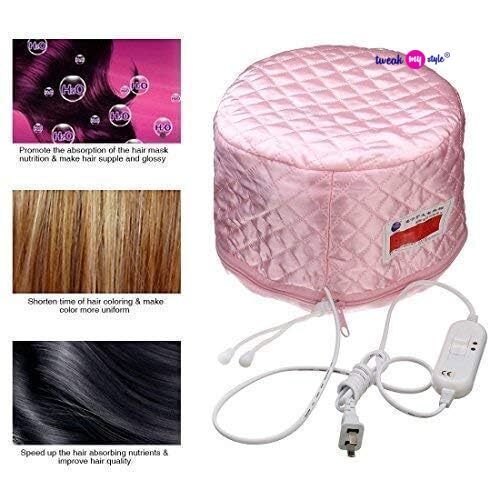 QERINKLE Hair Care Thermal Head Spa Cap Treatment with Beauty Steamer Nourishing Heating Cap