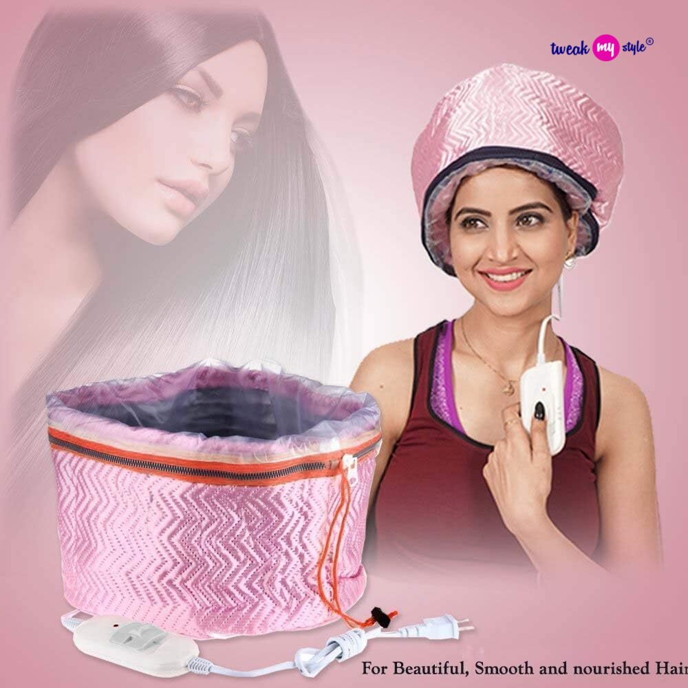 QERINKLE Hair Care Thermal Head Spa Cap Treatment with Beauty Steamer Nourishing Heating Cap