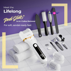 Lifelong Callus Remover for Feet Electronic with 3Heads