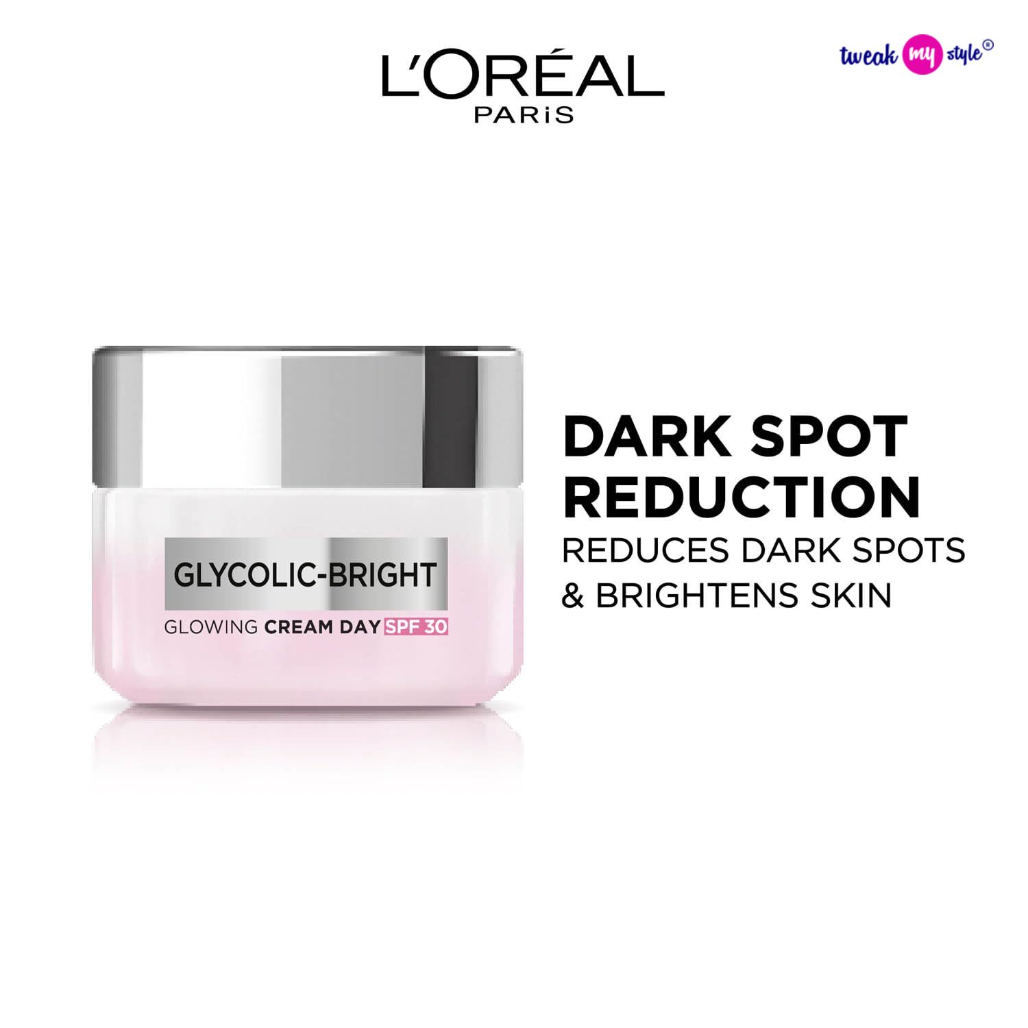 L'Oreal Paris Glycolic Bright Glowing Day Cream, Overnight Brightening Cream, Glycolic Acid