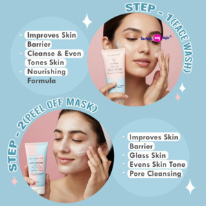 Glamveda Korean 7 Step Skincare Kit for Women | Rice & Ceramide Routine