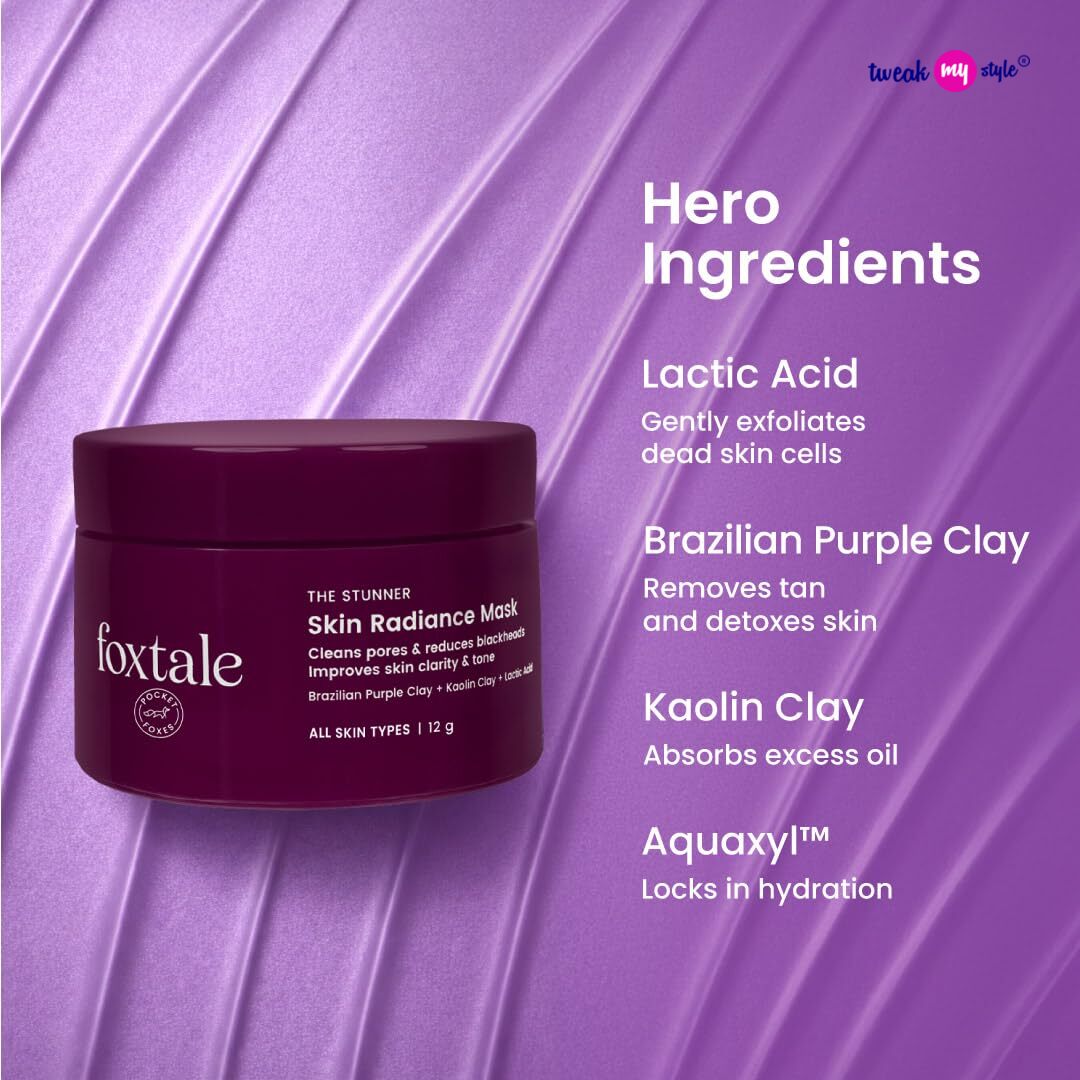 Foxtale De-Tan Face Mask for Glowing Skin