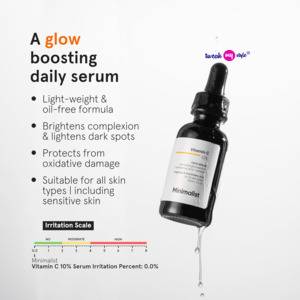 Minimalist 10% Advanced Vitamin C Serum for Glowing Skin