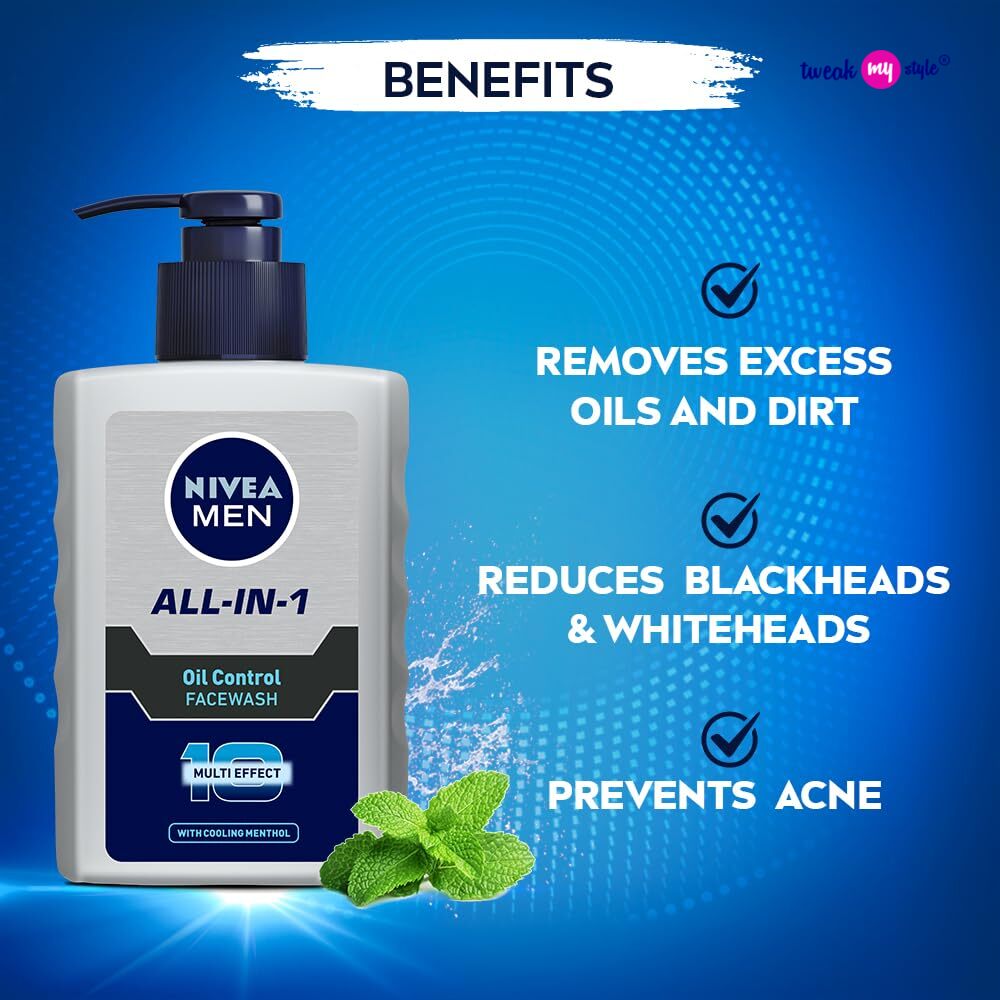NIVEA MEN All in 1 Oil Control Face Wash