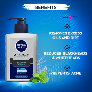 NIVEA MEN All in 1 Oil Control Face Wash