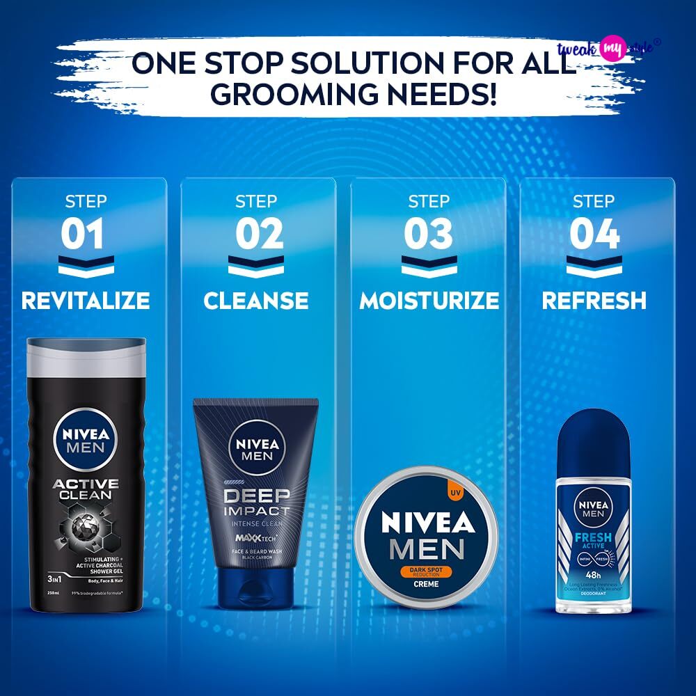NIVEA MEN Deep Impact Face Wash 100g
