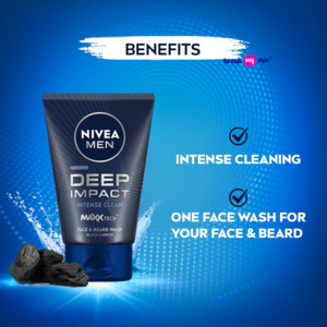 NIVEA MEN Deep Impact Face Wash 100g