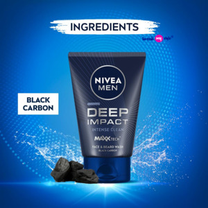 NIVEA MEN Deep Impact Face Wash 100g